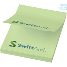 Load image into Gallery viewer, Sticky-Mate® A8 sticky notes 50x75mm — Mint green