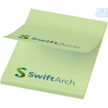 Load image into Gallery viewer, Sticky-Mate® A8 sticky notes 50x75mm — Mint green (detail)