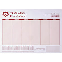 Load image into Gallery viewer, Desk-Mate® A3 notepad — White (front)
