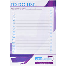 Load image into Gallery viewer, Desk-Mate® A5 notepad — White (front)