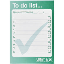Load image into Gallery viewer, Desk-Mate® A6 notepad — White (front)
