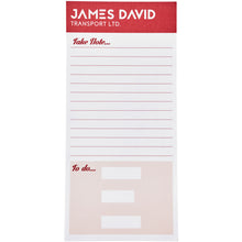 Load image into Gallery viewer, Desk-Mate® 1/3 A4 notepad — White (front)