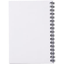 Load image into Gallery viewer, Desk-Mate® spiral A6 notebook PP cover — White / Black (back)