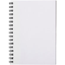 Load image into Gallery viewer, Desk-Mate® spiral A6 notebook PP cover — White / Black (front)