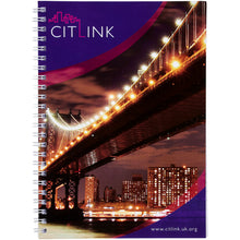 Load image into Gallery viewer, Desk-Mate® spiral A4 notebook — White (front)