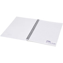 Load image into Gallery viewer, Desk-Mate® spiral A4 notebook — White / Black (detail)