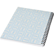 Load image into Gallery viewer, Desk-Mate® A5 spiral notebook — White / Black (back)