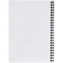 Load image into Gallery viewer, Desk-Mate® A5 spiral notebook — White / Black (back)