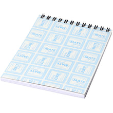 Load image into Gallery viewer, Desk-Mate® spiral A6 notebook — White / Black (back)