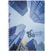 Load image into Gallery viewer, Wire-o A5 notebook hard cover — White (front)