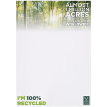 Load image into Gallery viewer, Desk-Mate® A4 recycled notepad — White (front)