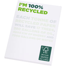 Load image into Gallery viewer, Desk-Mate® A7 recycled notepad — White