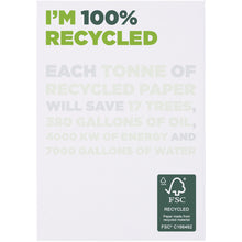 Load image into Gallery viewer, Desk-Mate® A7 recycled notepad — White (front)