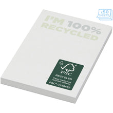 Load image into Gallery viewer, Sticky-Mate® recycled sticky notes 50 x 75 mm  — White (detail 2)