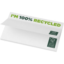 Load image into Gallery viewer, Sticky-Mate® recycled sticky notes 127 x 75 mm — White