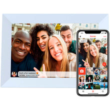 Load image into Gallery viewer, Prixton Prado 10" Frameo wifi digital photo frame — White (detail)