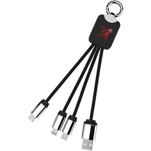 Load image into Gallery viewer, SCX.design C15 quatro light-up cable — Red / Black