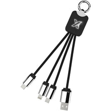 Load image into Gallery viewer, SCX.design C15 quatro light-up cable — Black / White