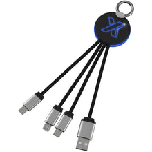 Load image into Gallery viewer, SCX.design C16 ring light-up cable — Blue / Black