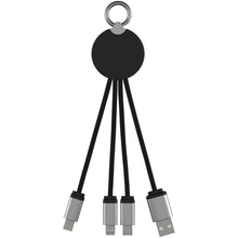 Load image into Gallery viewer, SCX.design C16 ring light-up cable — Black / White (front)