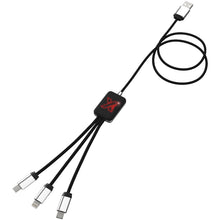 Load image into Gallery viewer, SCX.design C17 easy to use light-up cable — Red / Black