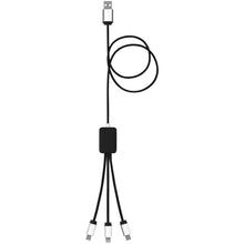Load image into Gallery viewer, SCX.design C17 easy to use light-up cable — Red / Black (front)