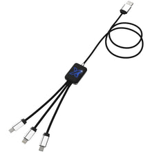 Load image into Gallery viewer, SCX.design C17 easy to use light-up cable — Blue / Black