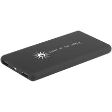 Load image into Gallery viewer, SCX.design P30 8000 mAh light-up solar power bank — Black (detail 2)