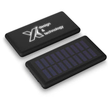 Load image into Gallery viewer, SCX.design P30 8000 mAh light-up solar power bank — Black