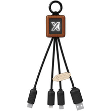 Load image into Gallery viewer, SCX.design C19 20W wooden easy to use cable — Wood / Black (detail)