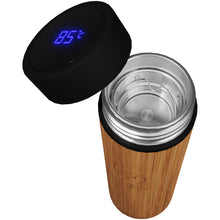 Load image into Gallery viewer, SCX.design D11 500 ml bamboo smart bottle — Wood (detail 2)