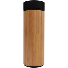 Load image into Gallery viewer, SCX.design D11 500 ml bamboo smart bottle — Wood (front)