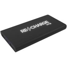 Load image into Gallery viewer, SCX.design P40 10.000 mAh light-up wireless rubber power bank — Black