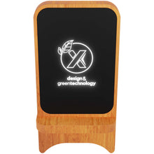 Load image into Gallery viewer, SCX.design W16 15W light-up wireless wooden stand — Wood (front)