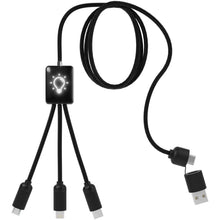 Load image into Gallery viewer, SCX.design C28 5-in-1 extended charging cable — Black / White