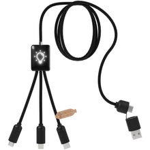 Load image into Gallery viewer, SCX.design C28 5-in-1 extended charging cable — Black / White (detail)
