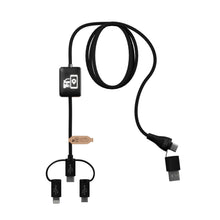 Load image into Gallery viewer, SCX.design C48 CarPlay 5-in-1 charging cable  — Black