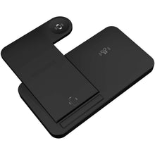 Load image into Gallery viewer, SCX.design W28 3-in-1 wireless charging base with phone stand — Black (detail 2)