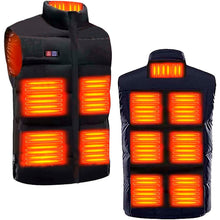 Load image into Gallery viewer, SCX.design G01 heated bodywarmer with power bank — Black (detail)