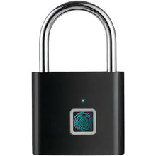 Load image into Gallery viewer, SCX.design T11 smart fingerprint padlock — Black (front)