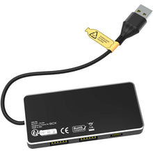 Load image into Gallery viewer, SCX.design H20 8-in-1 USB hub with dual input and 6-ports — Black (detail 2)
