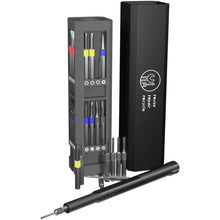 Load image into Gallery viewer, SCX.design T20 30-piece screwdriver and repair set in aluminium case — Black