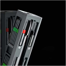 Load image into Gallery viewer, SCX.design T20 30-piece screwdriver and repair set in aluminium case — Black (detail)