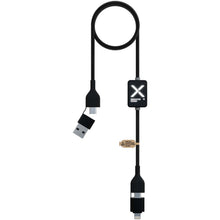 Load image into Gallery viewer, SCX.design C32 60W switch charging cable with light-up logo — Black