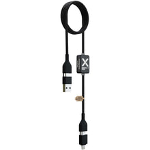 Load image into Gallery viewer, SCX.design C32 60W switch charging cable with light-up logo — Black (detail)