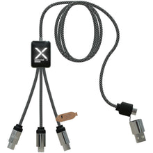 Load image into Gallery viewer, SCX.design C33 60W Type-C charging cable with dual light-up logo  — Heather Black
