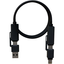 Load image into Gallery viewer, SCX.design C59 100W magnetic silicone charging cable — Black (front)