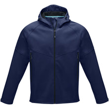 Load image into Gallery viewer, Coltan men’s GRS recycled softshell jacket — Navy (front)
