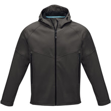 Load image into Gallery viewer, Coltan men’s GRS recycled softshell jacket — Storm grey (front)