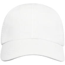Load image into Gallery viewer, Mica 6 panel 110 g/m2 GRS recycled cool fit cap — White (front)
